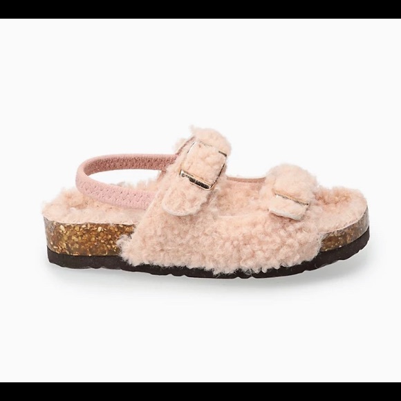 Jumping Beans® Magnetizing Toddler Girls' Faux-Fur Slide Sandals - Picture 4 of 5